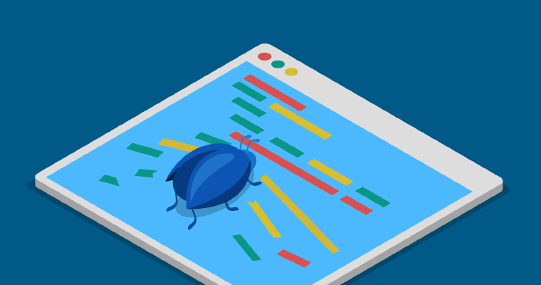 Bug on computer screen