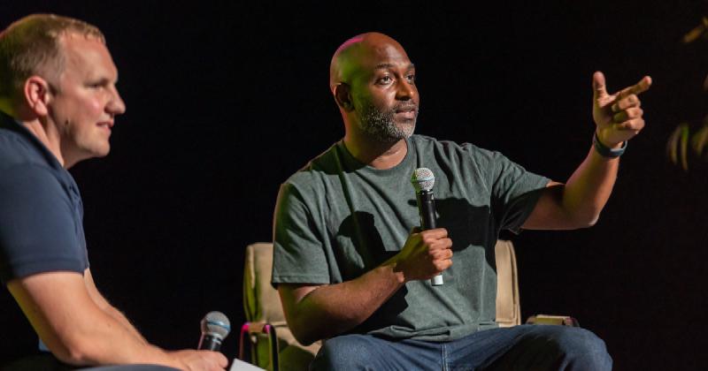 Kelsey Hightower on stage